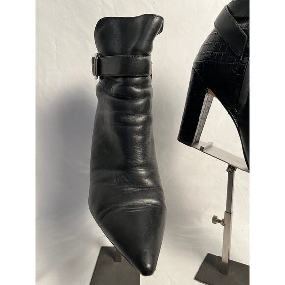 Sam Edelman Leather Ankle Boots Women’s 9 Medium Black - Picture 2 of 7
